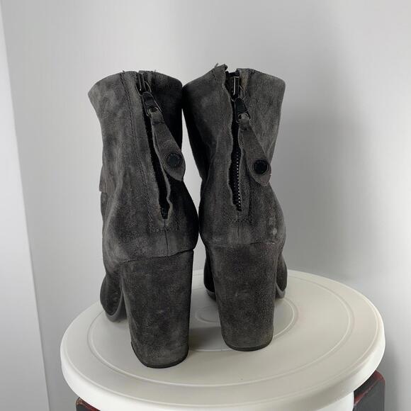 RAG & BONE gray ankle boots booties sz 38 fits 7.5 - Picture 4 of 9